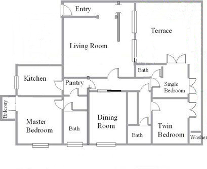 floor plan - apartment map